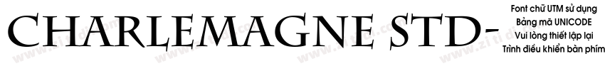 Charlemagne Std字体转换